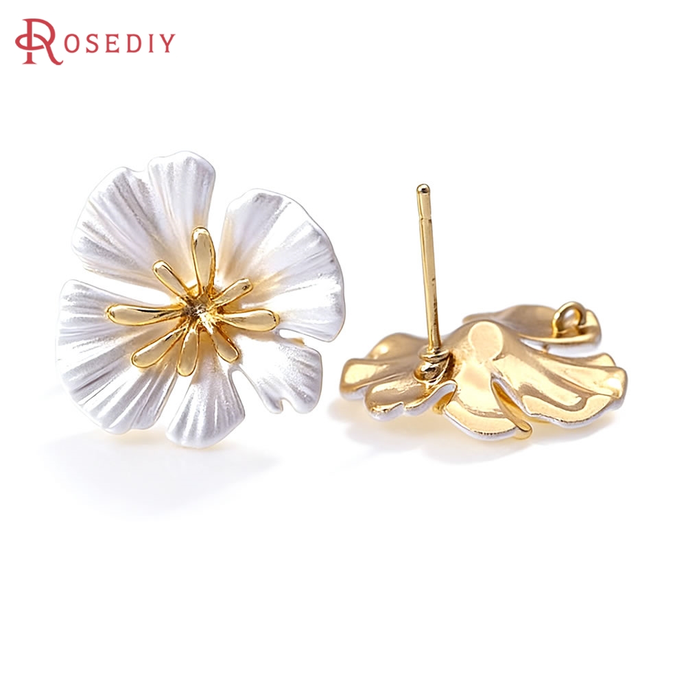 Pendientes de Flor de Latón Co - Jewelry Making Metals reseña y precio