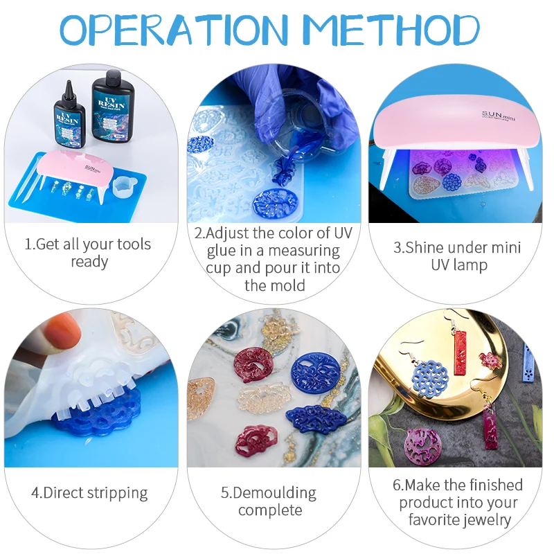 Kit de pegamento de resina UV  - Jewelry Making Tools List reseña y precio