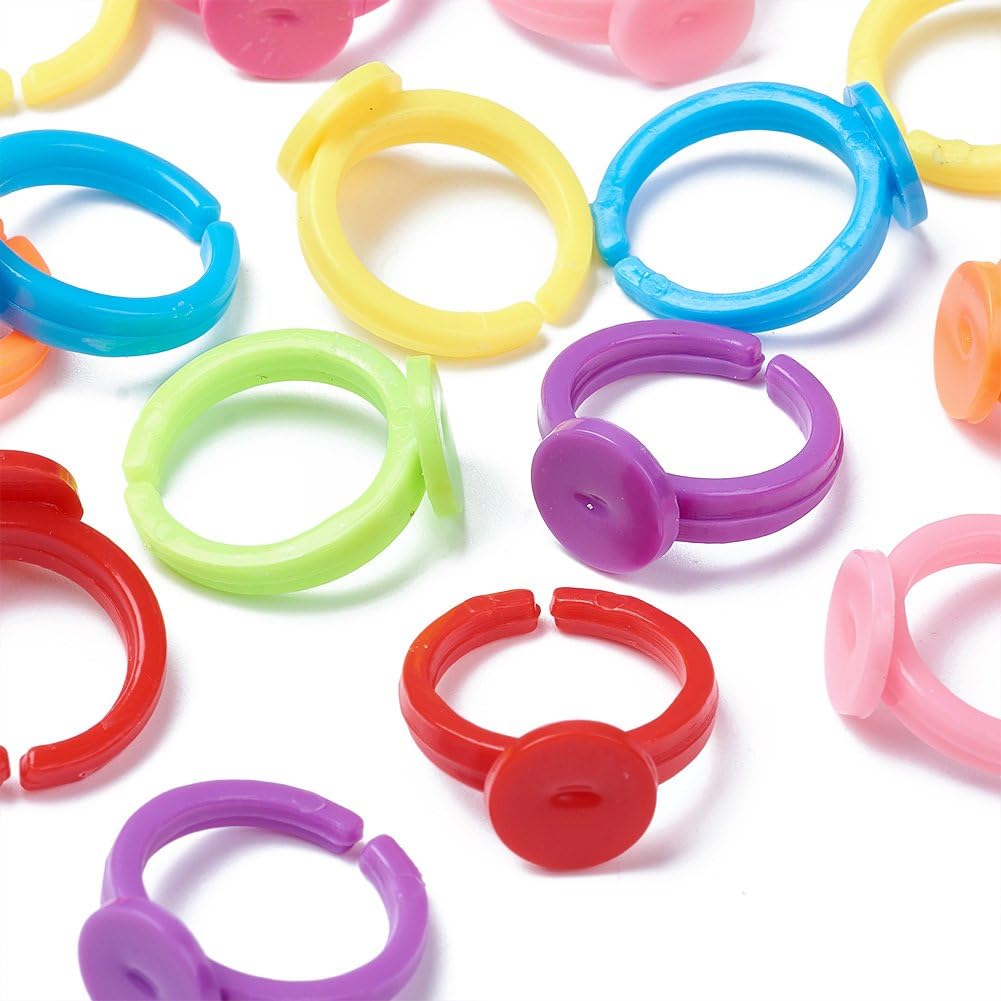 100 Uds. Base de anillos ajust - Jewelry Making 4 Year Old reseña y precio