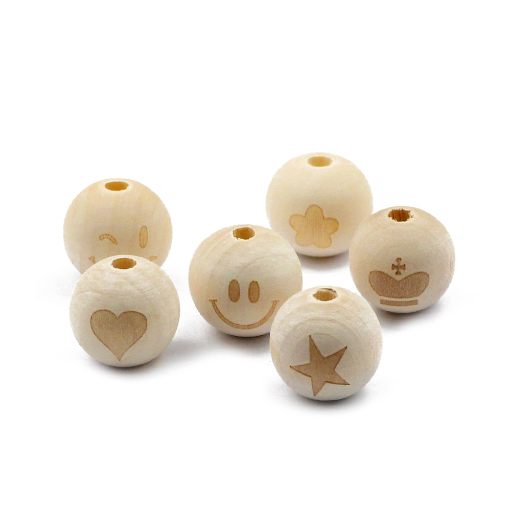 Cuentas redondas de madera Nat - Jewelry Making 4 Year Old reseña y precio