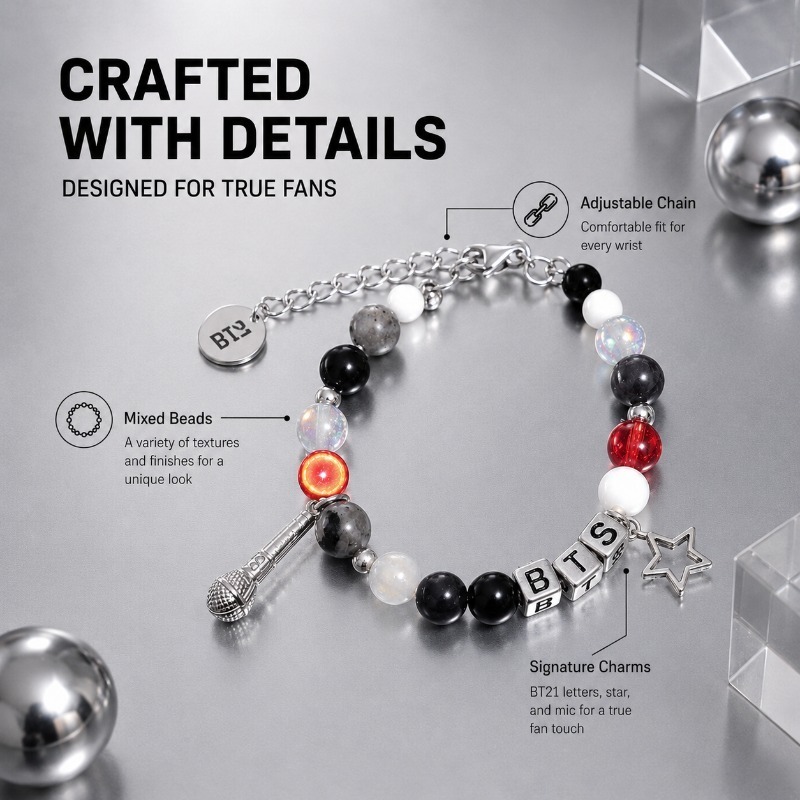 Pulsera de cuentas negra y roj - Jewelry Making Metals reseña y precio